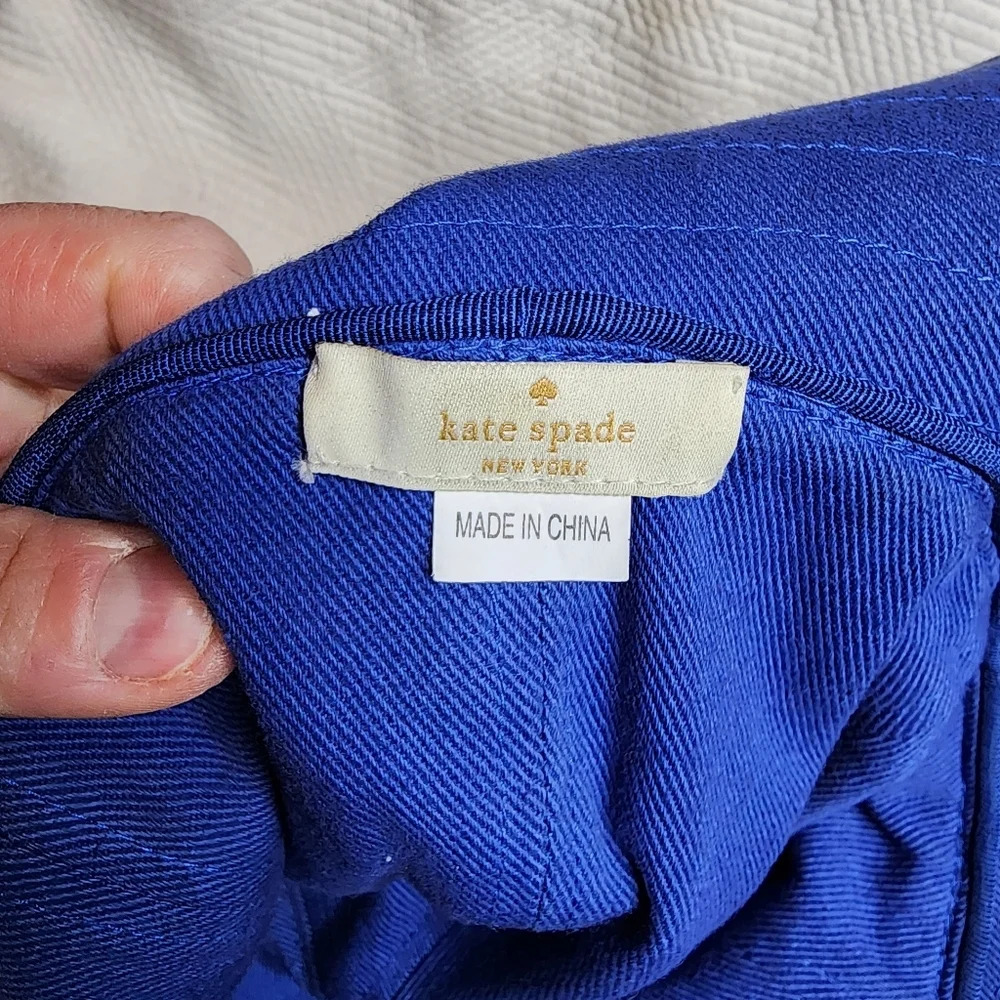 Kate Spade wide brim sun‎ hat blue white. - Picture 3 of 10